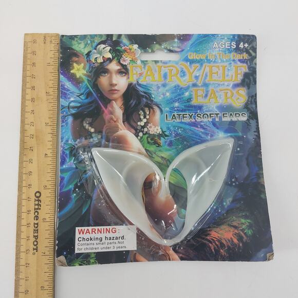 Fairy Elf Ears Latex Soft Ears Glow in the Dark Halloween Cosplay - Picture 8 of 10